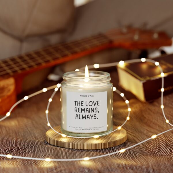 Grief Support Candle | Sympathy Gift | 'The love remains, always.' - Image 5