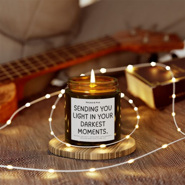 Grief Support Candle | Sympathy Gift | 'Sending you light in your darkest moments' | Memorial Gift - Image 5