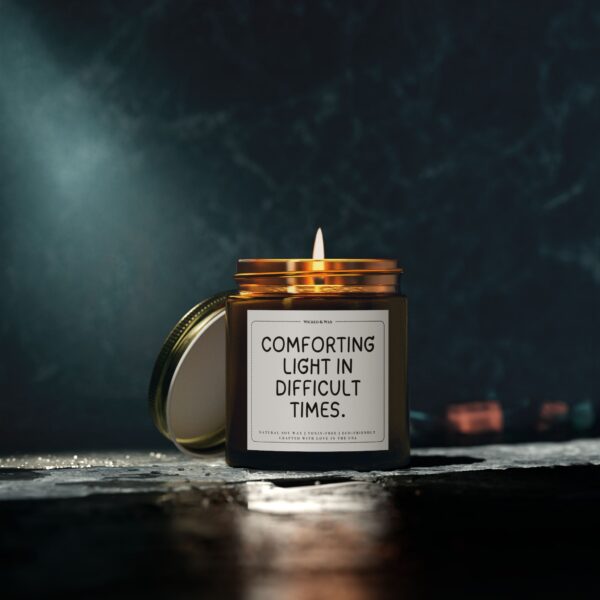 Grief Support Candle | Sympathy Gift | 'Comforting light in difficult times.' - Image 4