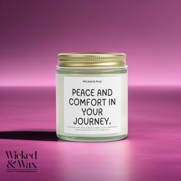 Grief Support Candle | Sympathy Gift | 'Peace and comfort in your journey.'