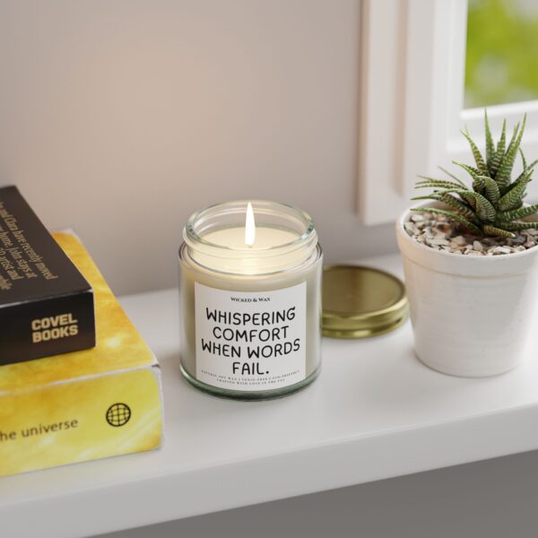 Grief Support Candle | Sympathy Gift | 'Whispering comfort when words fail.' - Image 3